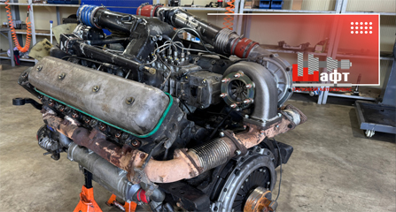Устранение утечек масла и антифриза на двигателе ЯМЗ V8 автомобиля МАЗ